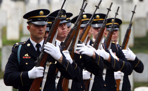 Military Rifle Salute
